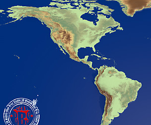 South North Central America elevation