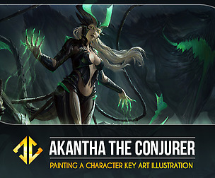 Painting a Character Key Art Illustration