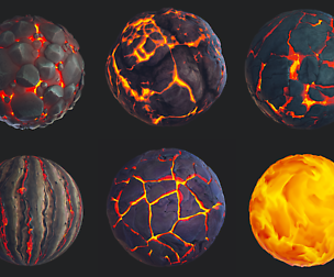Magmaland - Stylized material collection
