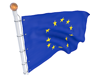 Flag European Union animated