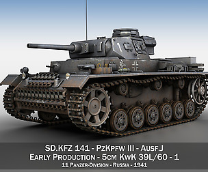 PzKpfw III - Panzer 3 - Ausf.J - 1K
