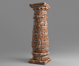 Bricked column
