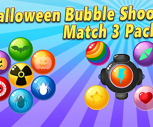 Halloween Match 3 Bubble Shooter Pack