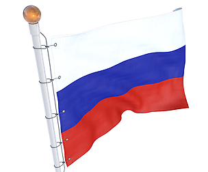 Russian flag animated