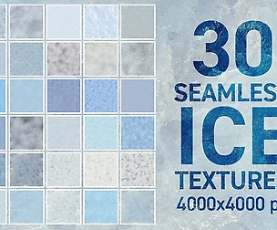30 Seamless Ice Textures