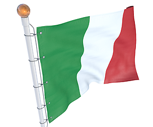 Italian flag animated