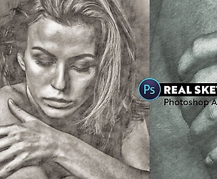Real Sketch Pro Photoshop Action
