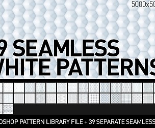 Clean Seamless White Patterns
