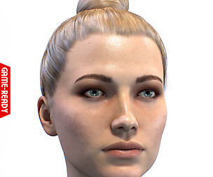 Average Caucasian Female Head