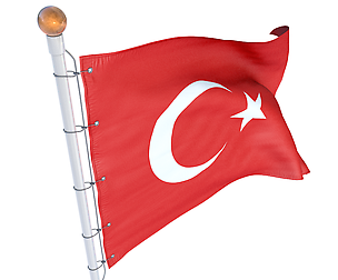 Flag Turkey animated