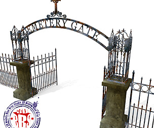 Graveyard gate