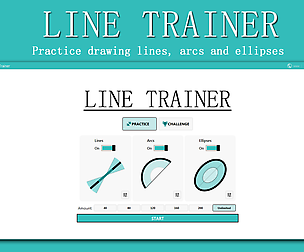 Line trainer - practice drawing
