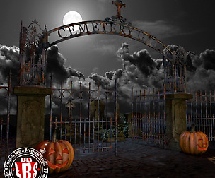 Graveyard gates and stones