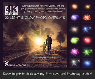 4K Light & Glow Overlays