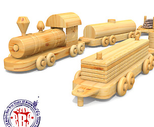 Wooden train
