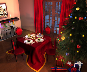 Xmas dining room