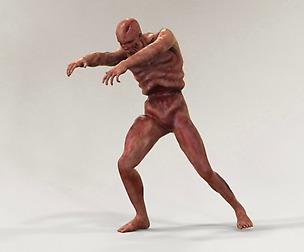 Walking Zombie Rigged Animated VR / AR / low-poly