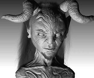 Faun- Bust 3D model /Zbrush