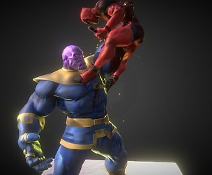 Deadpool vs Thanos - Fanart / Asset pack