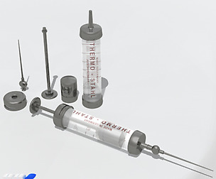 ancient glass syringe