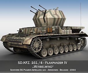 Flakpanzer IV - Wirbelwind - s.SS-PzAbt.102