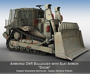 Israeli Armored D9R Bulldozer