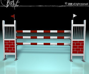 Horse Jump Redwhite