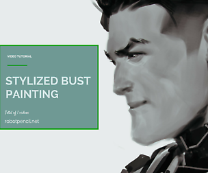 Stylized bust Painting