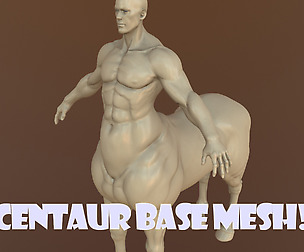 Centaur Base Mesh! High and Low Poly Included!!!!