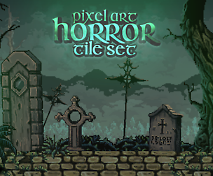 Pixel Art Horror Set