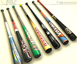 Baseball bat collection