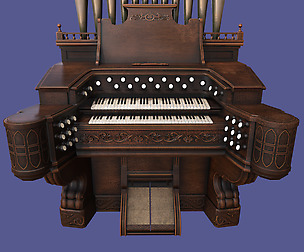Vintage Old Pump Pipe Organ