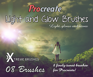 Procreate Light & Glow Brushes