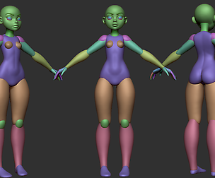Female Stylized Template Type 2