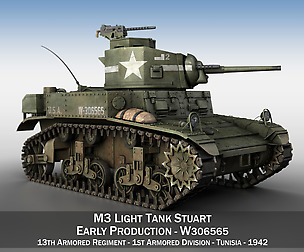 M3 Light Tank Stuart - W306565