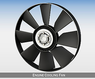 Engine cooling fan