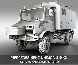 Mercedes Benz Unimog U1300L - Ambulance Shelter
