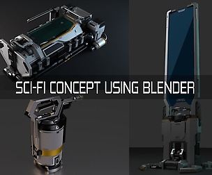 SCI-FI Concept using Blender