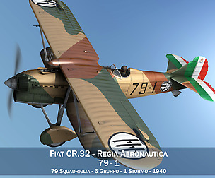 Fiat CR.32 - Italy Airforce - 79 Squadriglia