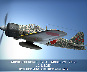 Mitsubishi A6M2 Zero - Hiyo Fighter Group
