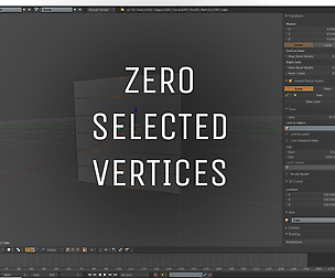 Zero Selected Vertices - Blender Addon