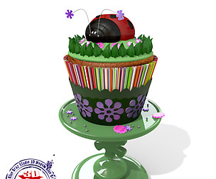Lady Bug Cupcake