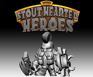 STOUT HEARTED HEROES - DWARF Axe Grinder
