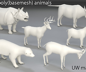 Animals - 6 pieces low poly-part 5