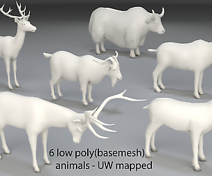 Animals - 6 pieces low poly-part 7