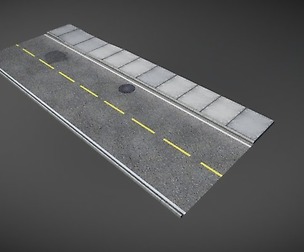 Road Tile VR Ready