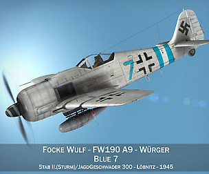 Focke Wulf - FW190 A9 - Blue 7