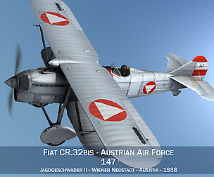 Fiat CR.32 - Austrian Air Force - JG II
