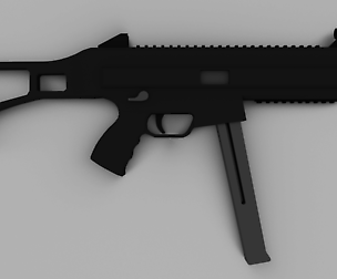 UMP-40 Low Poly