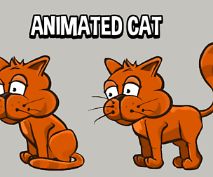 Animated  cat
